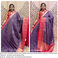 CREPE SILK SAREE NISSCRE24703