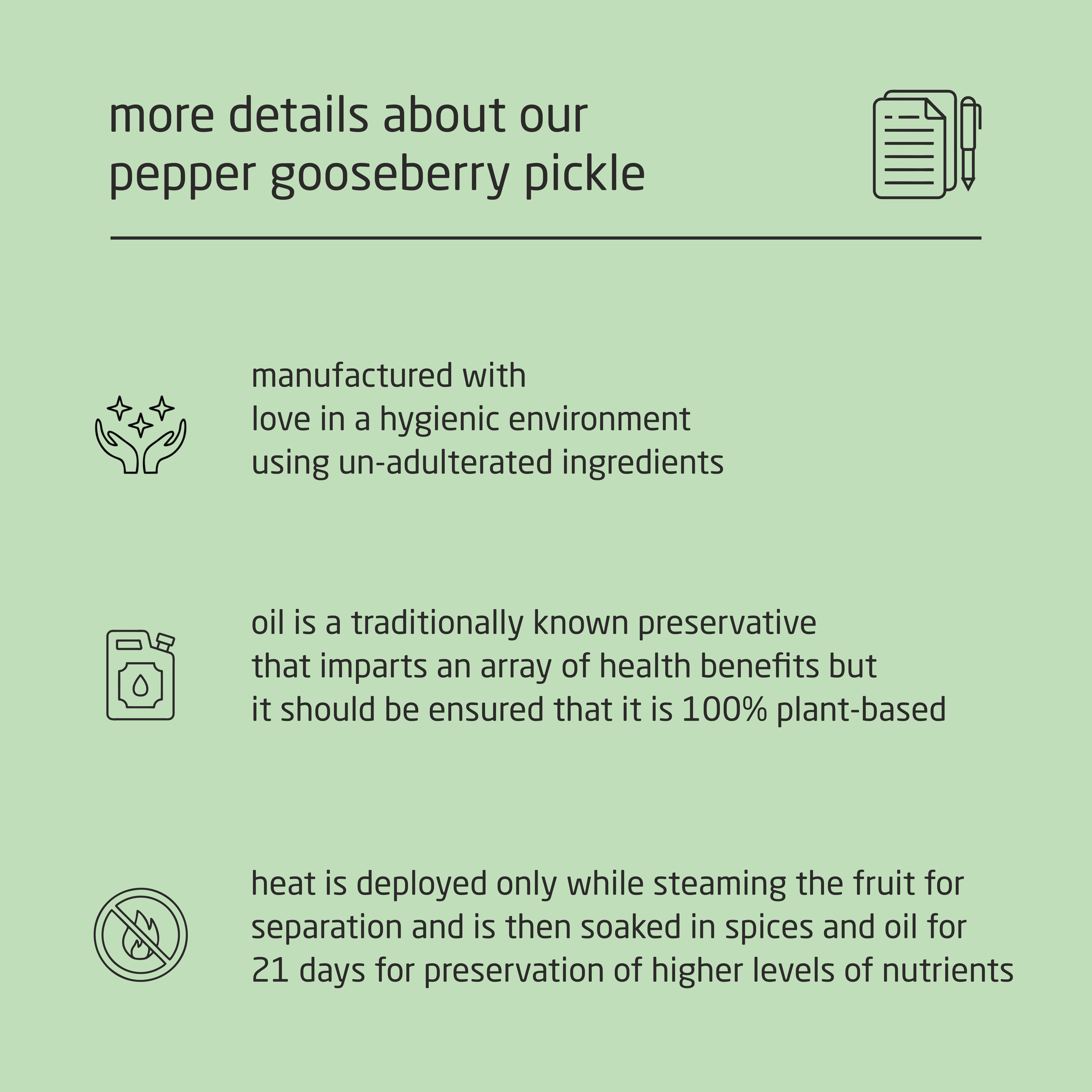 Premium Pepper Wild Indian Gooseberry Pickle - 200g