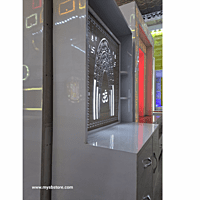 Om Mandir with Storage Space | Prime Wood Om Mandir with Storage Space | Prime Wood