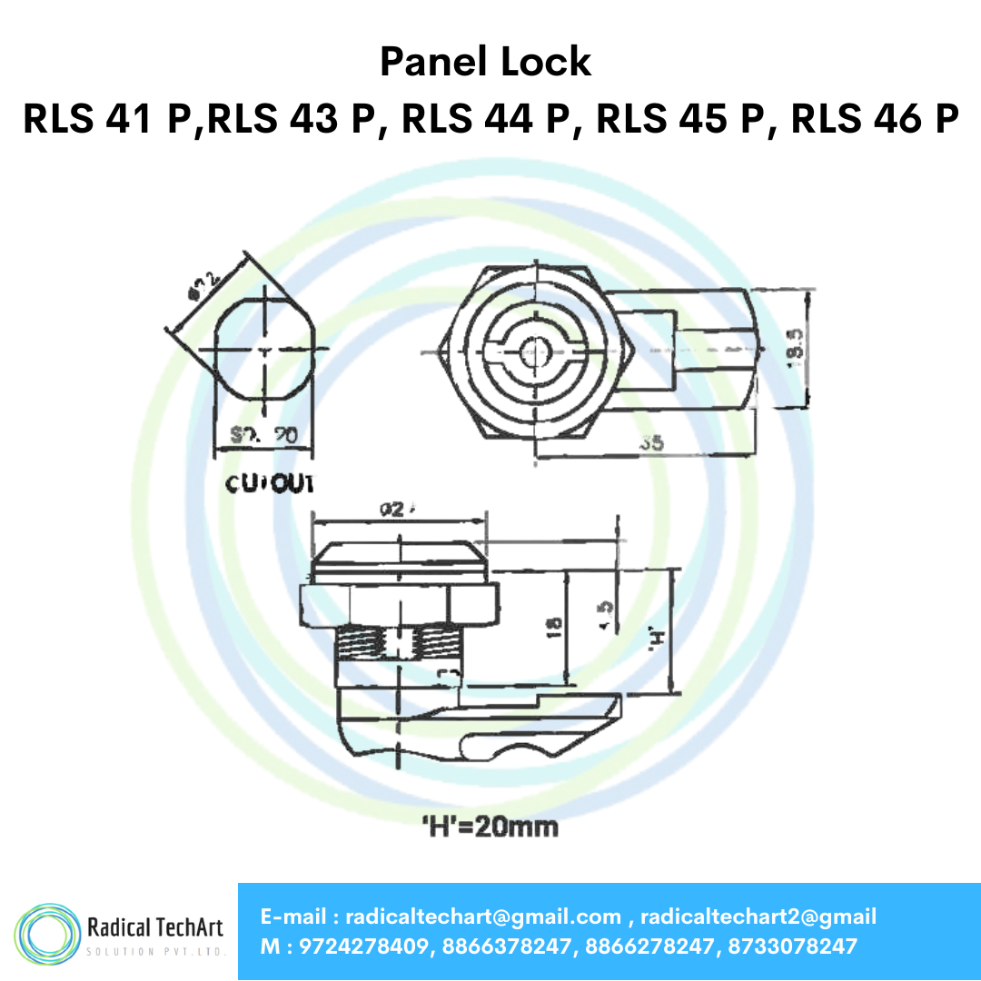 Panel Lock- RLS 41 P,RLS 43 P, RLS 44 P