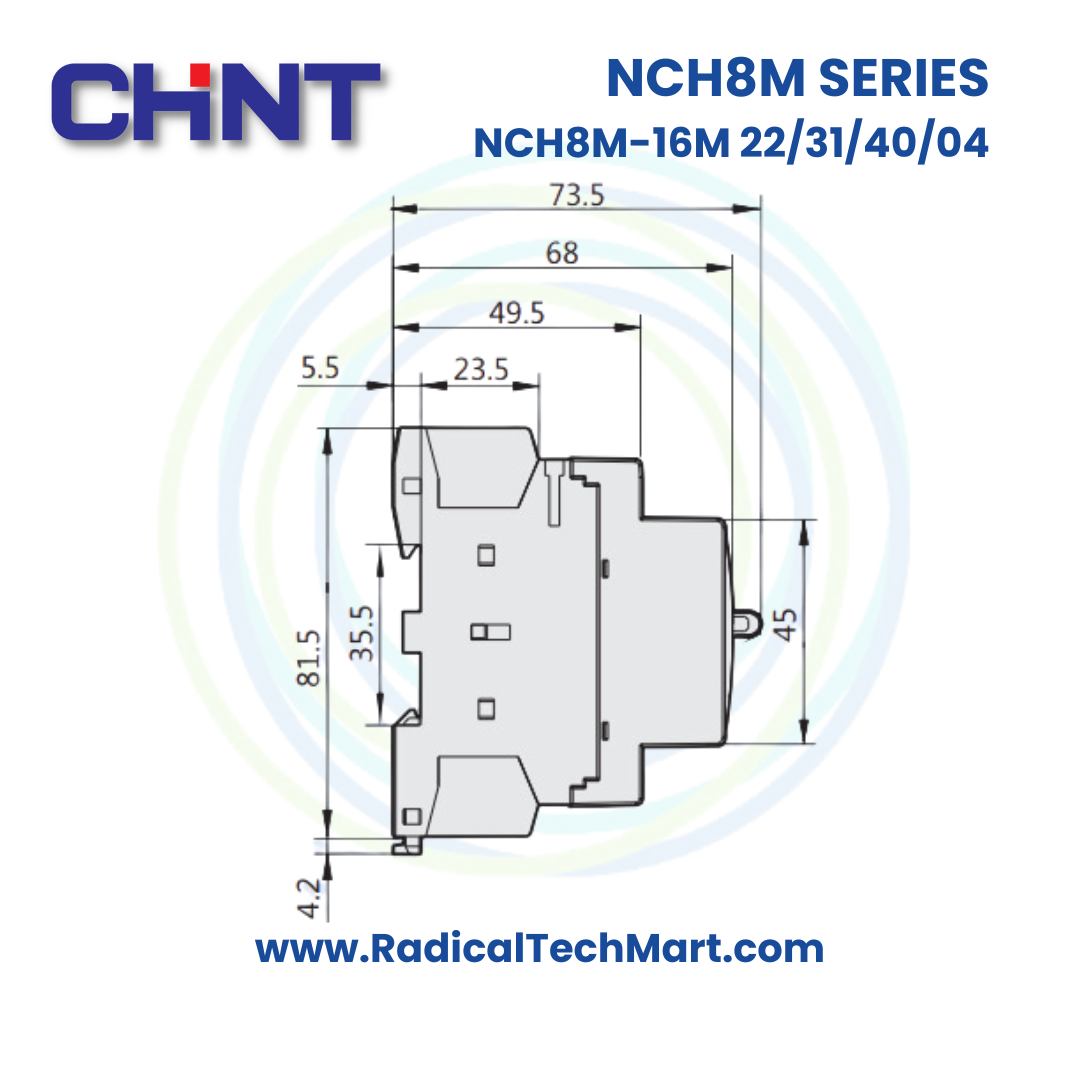 Chint NCH8-16M 22/31/40/04 Modular AC Contactor for 400V Loads