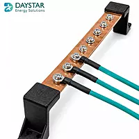 6 Hole Earth Bench / Terminal Strip | Copper-Plated Grounding Bar