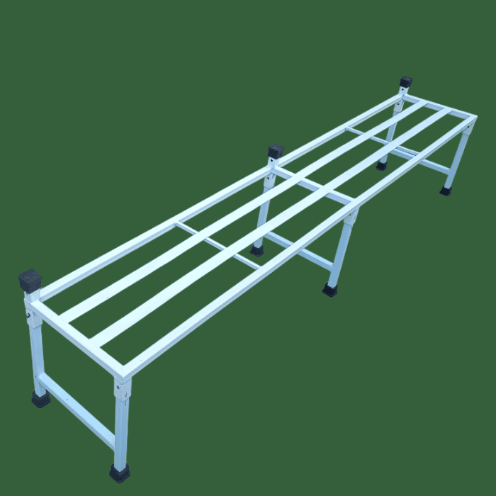 6 feet Single Plain Stand Powder Coated White Size in Inches 72(L)X1 1(W)X 12(H)