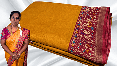 Navjivan Soft Classy Saree - Mango Yellow Navjivan Soft Classy Saree - Mango Yellow