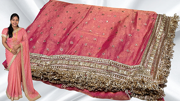 Tourist Butta Designer Trending Saree - Pink