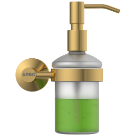 LE-GG-06 Lexus Liquid Soap Dispenser With Brass Pump-Glossy Gold