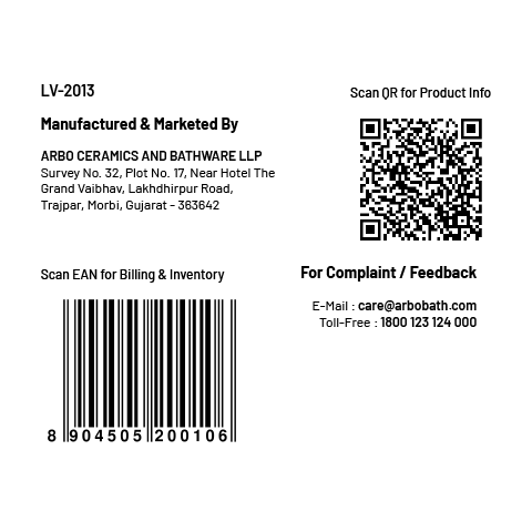 LV-2013 Sink Mixer With Swinging Spout With Connecting Legs With Wall Flange (Wall Mounted Model)