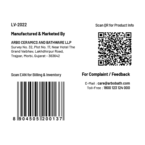 LV-2022 Wall Mixer 3 In 1 With Connecting Legs With Wall Flange