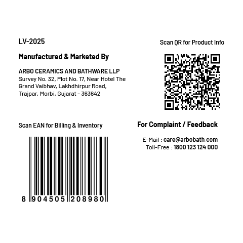 LV-2025 Flush Valve 25mm Body With Upper Part Set