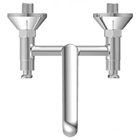 IX-2813 Sink Mixer With Swinging Spout With Connecting Legs With Wall Flange (Wall Mounted Model)