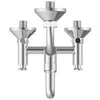 IX-2820 Wall Mixer 2 In 1 With Connecting Legs With Wall Flange
