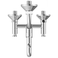 IX-2822 Wall Mixer 3 In 1 With Connecting Legs With Wall Flange