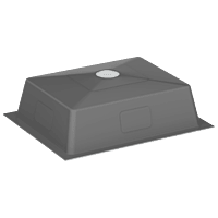 HMR-01 Single Bowl Kitchen Sink 16" x 18" x 9" Inch Hand Made