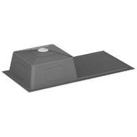 HMR-08 Drainboard Kitchen Sink 37" x 18" x 9" Inch Hand Made