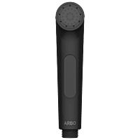 HF-MB-15 ABS Round Health Faucet With Hook & 1.2 Mtr. S.S. Tube (Black)