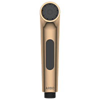 HF-RG-15 ABS Round Health Faucet With Hook & 1.2 Mtr. S.S. Tube (Rose Gold)