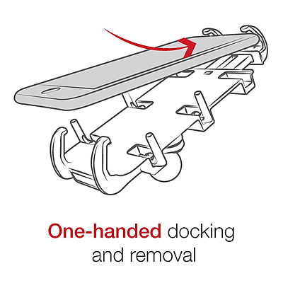 RAM® Quick-Grip™ XL Phone Mount with Handlebar U-Bolt Base - Short