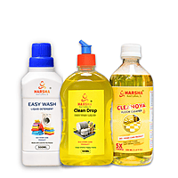 Harsha Naturals Pongal Home Care Combo Offer – Dishwash, Detergent & Floor Cleaner (500 ml Each)