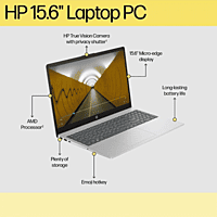 HP Laptop 15-FD0154AU, AMD Ryzen 3 (15.6) , Silver