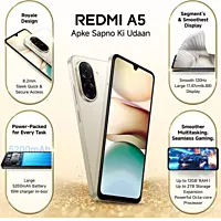 REDMI A5 4G (Jaisalmer Gold, 64 GB) (3 GB RAM)