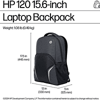 HP 120 15.6 inch Backpack for Laptop (45.5*33*12.5 CM )