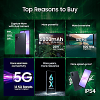 Samsung Galaxy A07 5G Smartphone (Black, 6GB RAM, 128GB Storage)