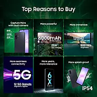 Samsung Galaxy A07 5G Smartphone (Black, 6GB RAM, 128GB Storage)
