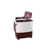 LG 8 Kg Semi Automatic Washing Machine with Roller Jet Pulsator, Wind Jet Dry, Burgundy, 5 Star