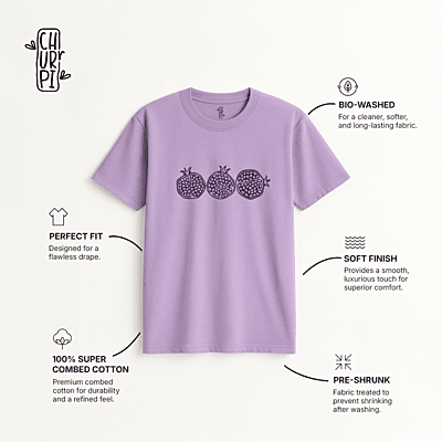 Pomegranate Women's Graphic T-shirt | Lavender