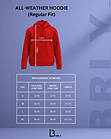 Unisex Off-White Plain All-Weather Hoodie