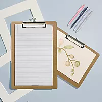 Pack of 2 A4 Wooden Clipboards – Portrait & Landscape Orientation