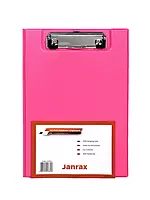A5 Pink Foldover Clipboard