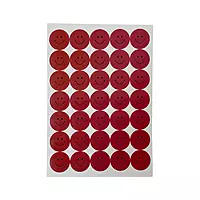 Pack of 420 Dark Pink Smile Face 24mm Self-Adhesive Labels