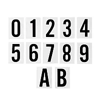 Waterproof Wheelie Bin Black Letter B Sticker