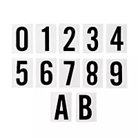 Waterproof Wheelie Bin Black Number 4 Sticker