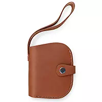 The Nomad Tan Leather Wristlet Wallet