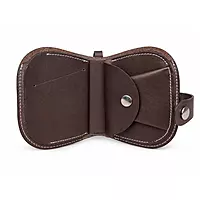Nomad Handcrafted Genuine Leather Wristlet Wallet Rustic Dark Brown