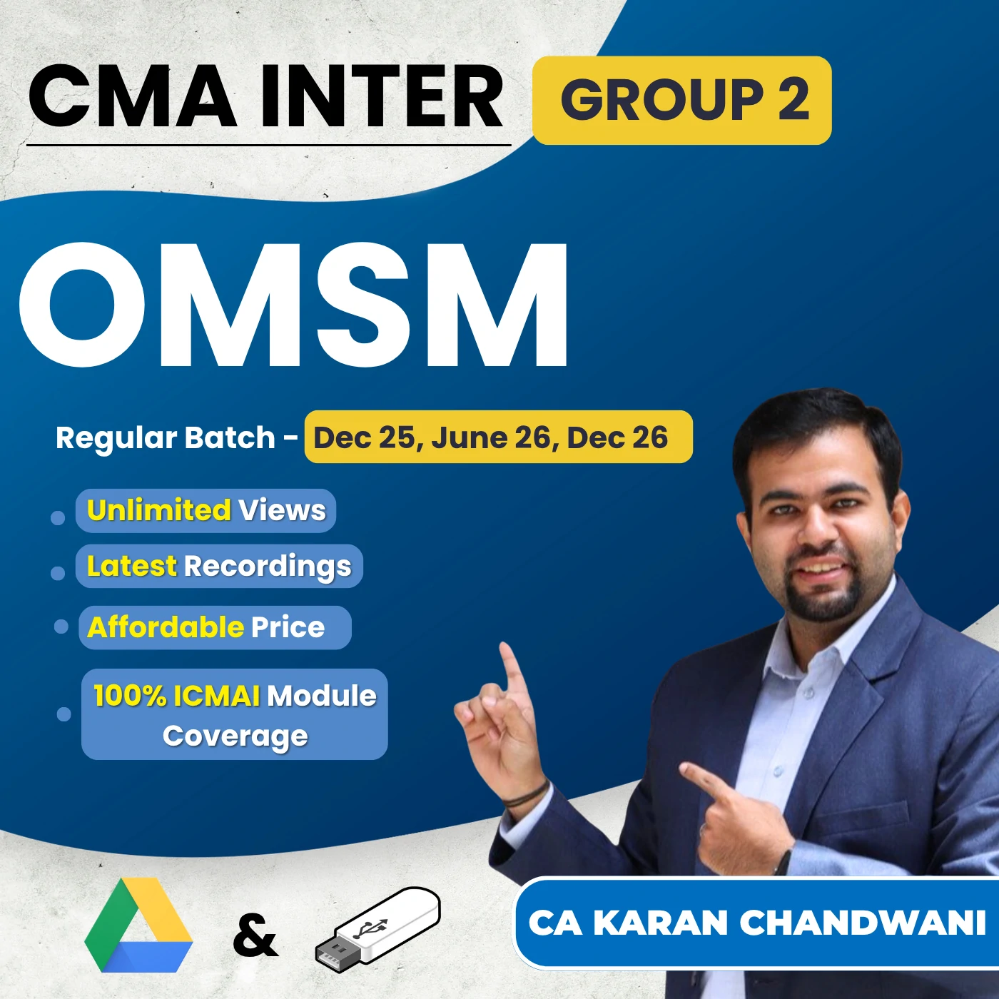CMA Inter OM & SM (Group 2) By CA Karan Chandwani
