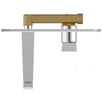 LV-2029 Concealed Body For Single Lever Basin Mixer Wall Mounted With Exposed Part Kit, Consisting Of Operative Lever, Basin Spout & Wall Flange