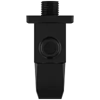 LV-MB-2004 Angle Cock With Wall Flange (Matt Black)