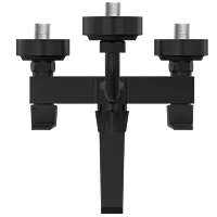 LV-MB-2020 Wall Mixer 2 In 1 With Connecting Legs With Wall Flange (Matt Black)