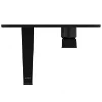 LV-MB-2067 Exposed Part Kit For Single Lever Basin Mixer Wall Mounted With Consisting Of Operative Lever, Basin Spout & Wall Flange (Matt Black)