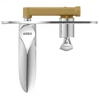 KA-3129 Concealed Body For Single Lever Basin Mixer Wall Mounted With Exposed Part Kit, Consisting Of Operative Lever, Basin Spout & Wall Flange