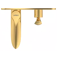 KA-GG-3167 Exposed Part Kit For Single Lever Basin Mixer Wall Mounted With Consisting Of Operative Lever, Basin Spout & Wall Flange (Gold)