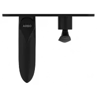 KA-MB-3167 Exposed Part Kit For Single Lever Basin Mixer Wall Mounted With Consisting Of Operative Lever, Basin Spout & Wall Flange (Matt Black)