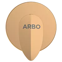 KA-RG-3140 Kia Exposed Part Kit Of Concealed Stop Cock & Flush Cock With Fitting Sleeve, Operating Lever & Adjustable Wall Flange-Rose Gold