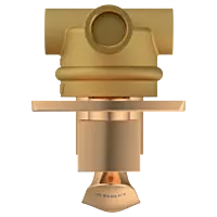 KA-RG-3153 2 Inlet 3 Outlet High Flow Diverter Body With Upper Part Set (Rose Gold)