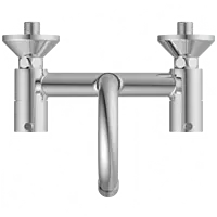 LX-1313 Sink Mixer With Swinging Spout With Connecting Legs With Wall Flange (Wall Mounted Model)