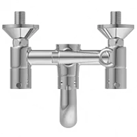 LX-1321 Wall Mixer 2 In 1 With Crutch, Connecting Legs With Wall Flange