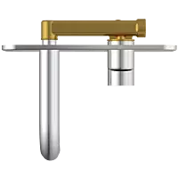 LX-1329 Concealed Body For Single Lever Basin Mixer Wall Mounted With Exposed Part Kit, Consisting Of Operative Lever, Basin Spout & Wall Flange